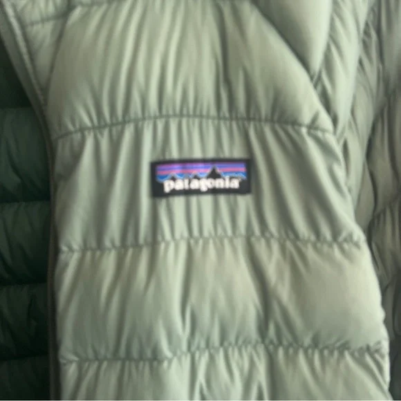 EUC Patagonia Down Sweater Puffer Jacket women’s sage green blue XXL good 4 XL - Picture 10 of 11